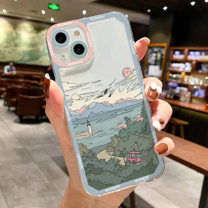 Anime Sunset iPhone Case