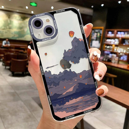 Anime Sunset iPhone Case