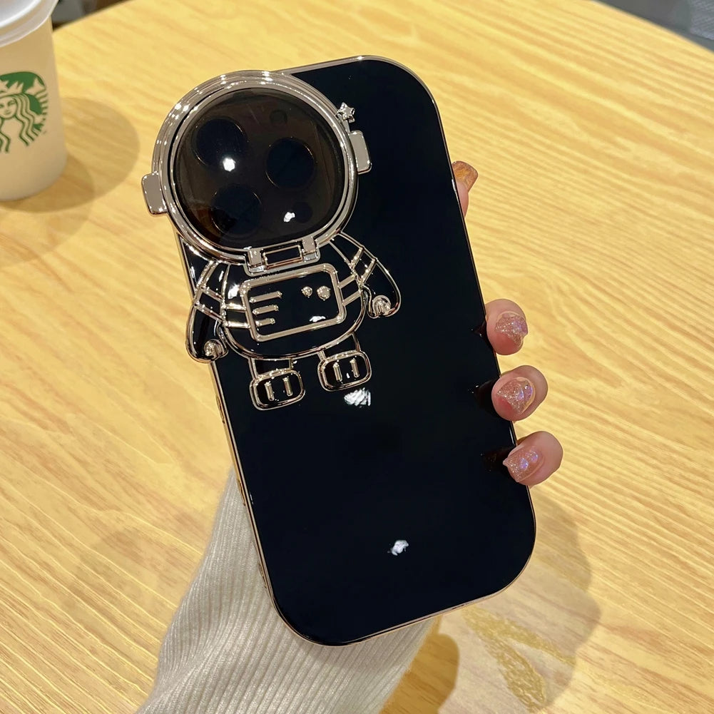 Astronaut Camera Flip Stand iPhone Case