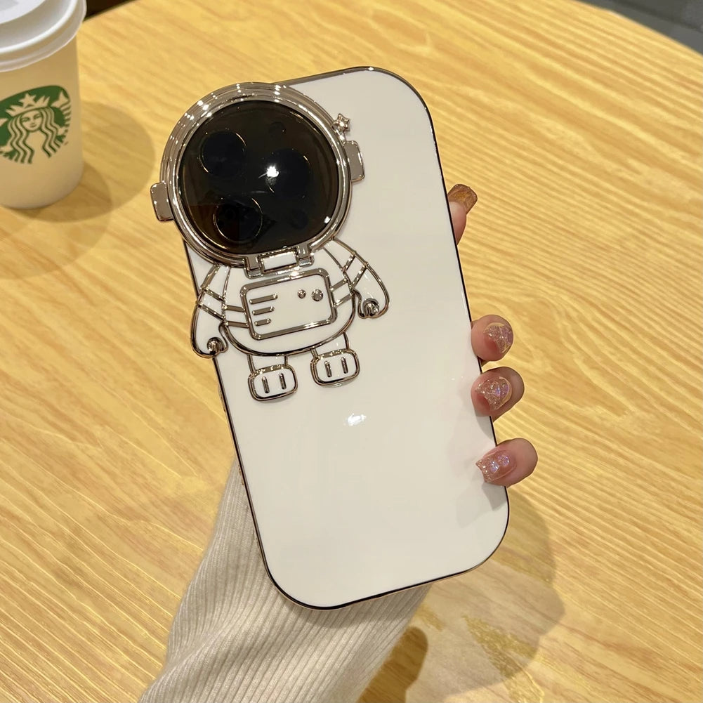 Astronaut Camera Flip Stand iPhone Case